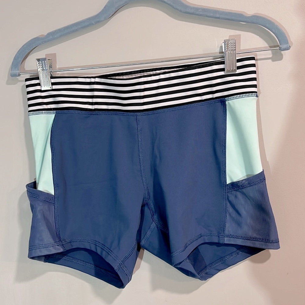 Champion Blue Striped Shorts Size M